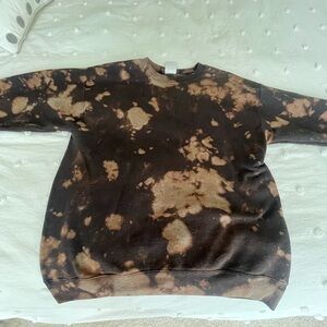 Bleached Crew Neck Sweatshirt